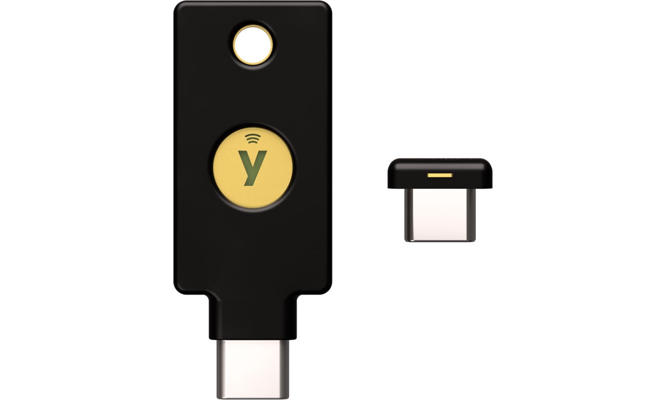 Yubico Security Key C NFC By Yubico czarny YubiKey 5C nano Klucze Yubico security key c nfc by yubico czarny yubikey 5c nano klucze